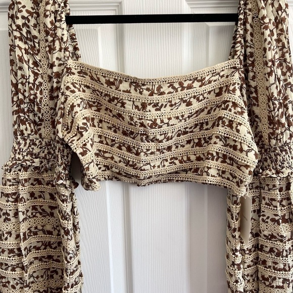 Revolve Tularosa James Top in Priya Camel Floral - Picture 4 of 8